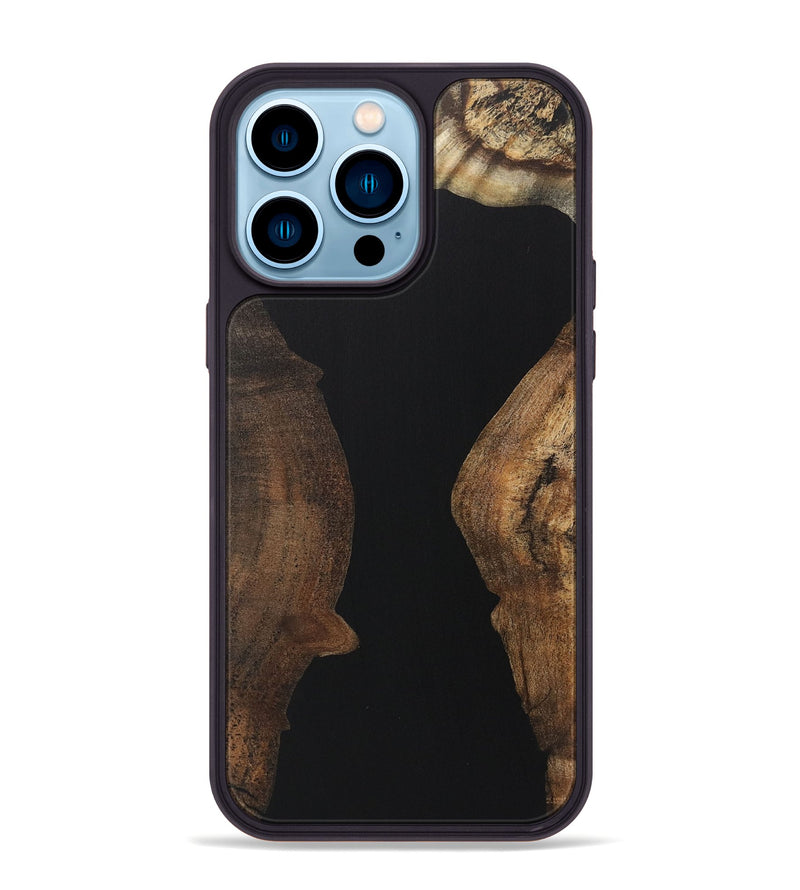 iPhone 14 Pro Max Wood Phone Case - Malcolm (Pure Black, 723324)