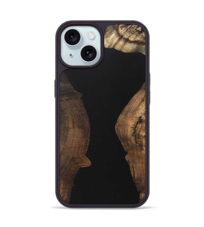 iPhone 15 Wood Phone Case - Malcolm (Pure Black, 723324)