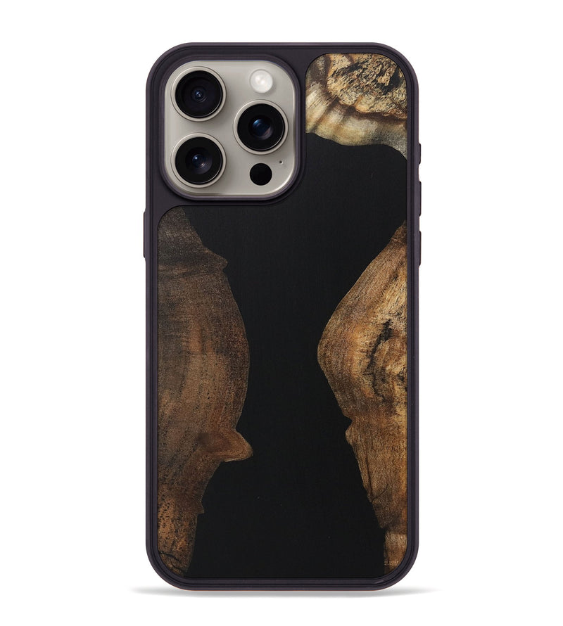 iPhone 15 Pro Max Wood Phone Case - Malcolm (Pure Black, 723324)