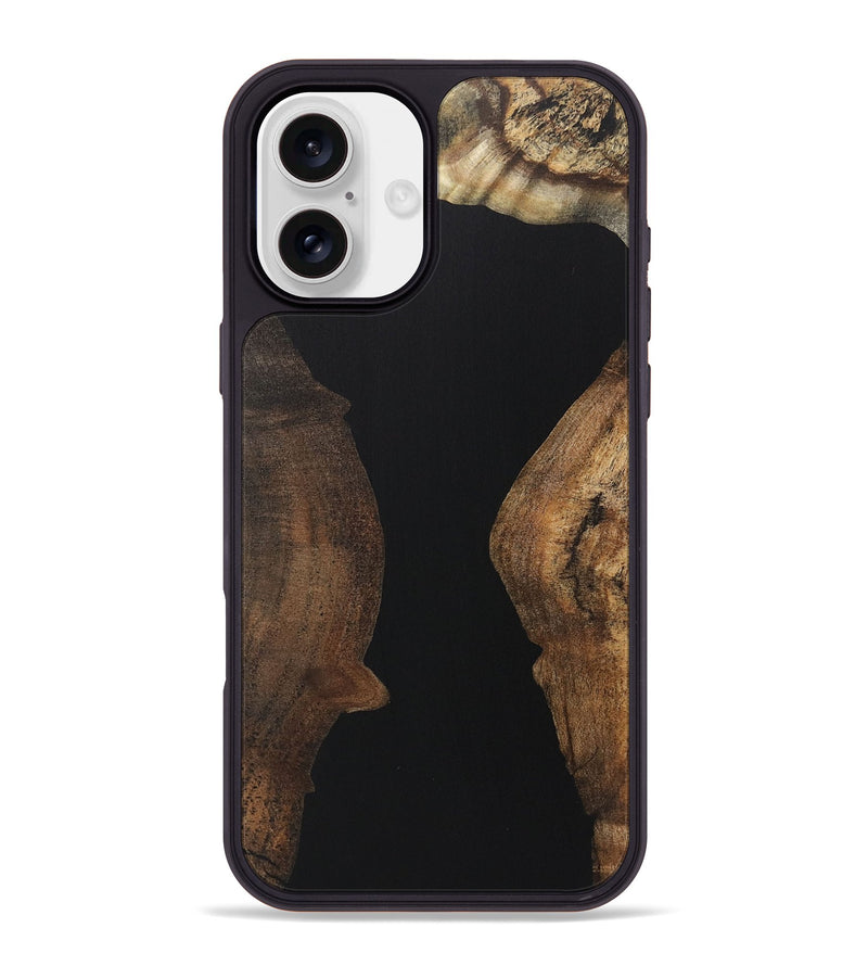 iPhone 16 Plus Wood Phone Case - Malcolm (Pure Black, 723324)