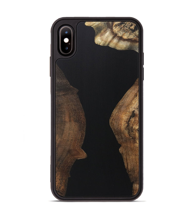 iPhone Xs Max Wood Phone Case - Malcolm (Pure Black, 723324)