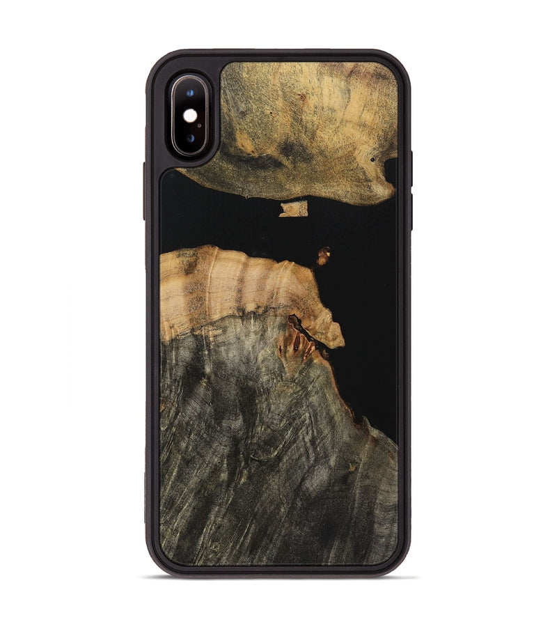 iPhone Xs Max Wood Phone Case - Mary (Pure Black, 723326)