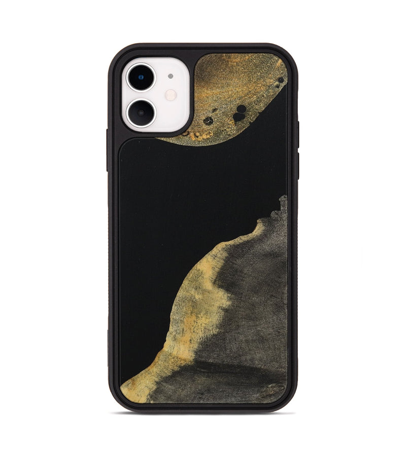 iPhone 11 Wood Phone Case - Zane (Pure Black, 723329)