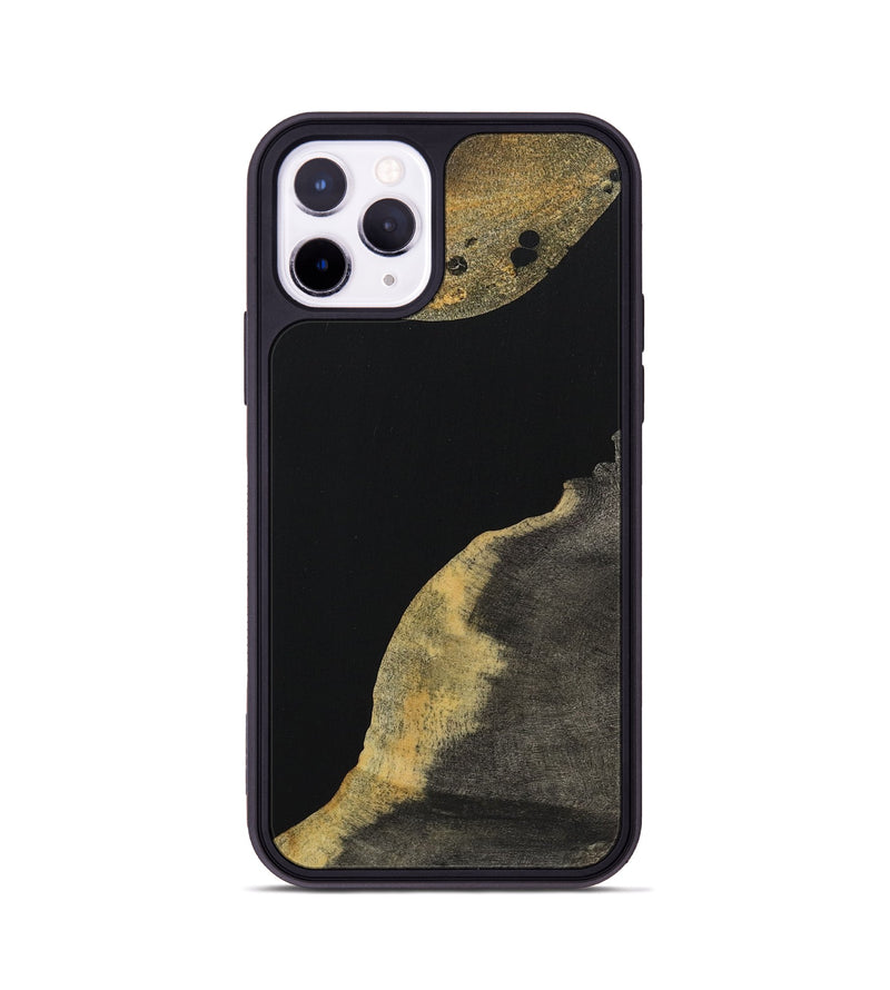 iPhone 11 Pro Wood Phone Case - Zane (Pure Black, 723329)