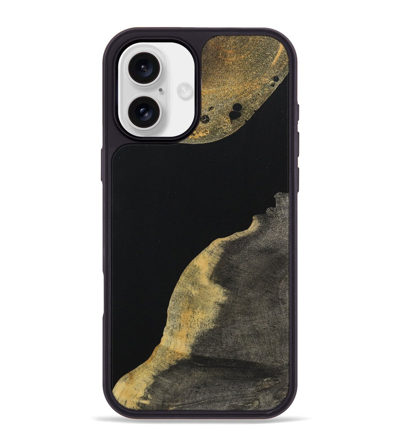 iPhone 16 Plus Wood Phone Case - Zane (Pure Black, 723329)