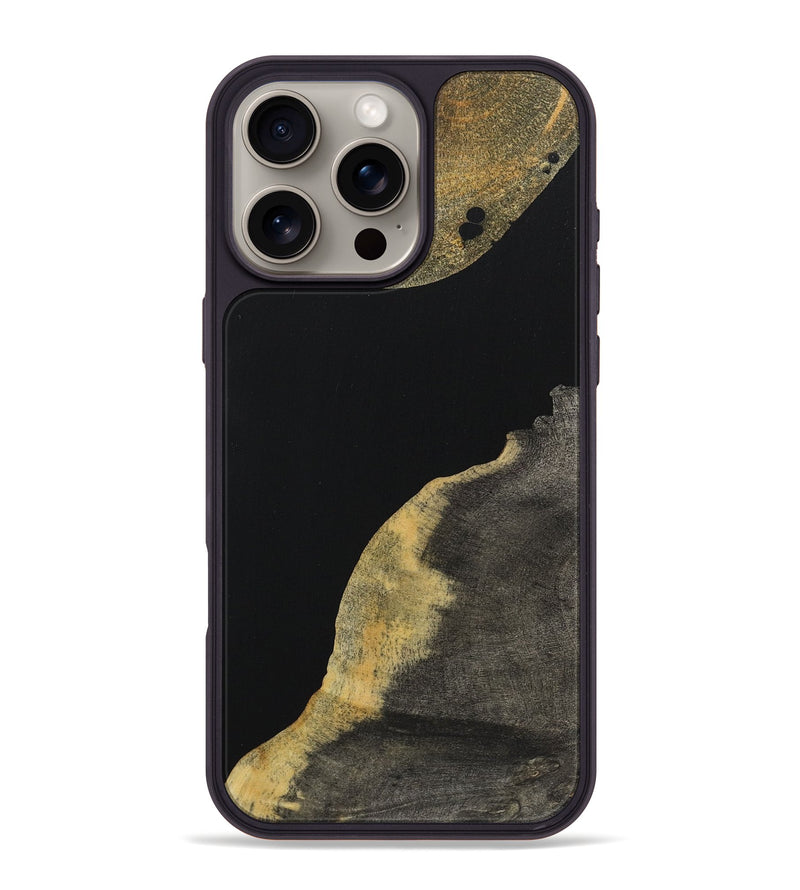 iPhone 16 Pro Max Wood Phone Case - Zane (Pure Black, 723329)