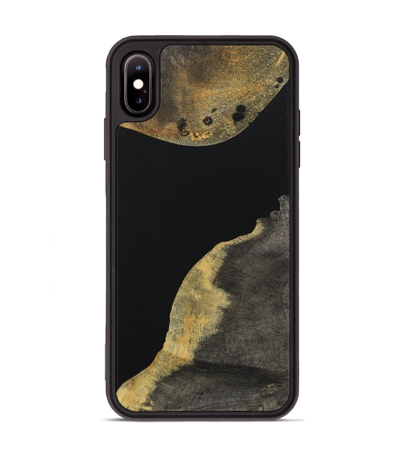 iPhone Xs Max Wood Phone Case - Zane (Pure Black, 723329)