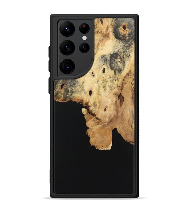 Galaxy S22 Ultra Wood Phone Case - Amara (Pure Black, 723330)