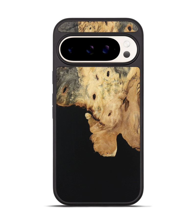 Pixel 9 Wood Phone Case - Amara (Pure Black, 723330)