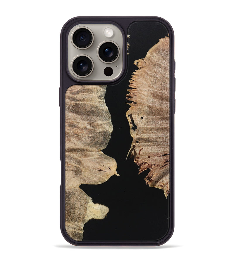 iPhone 16 Pro Max Wood Phone Case - Randi (Pure Black, 723331)