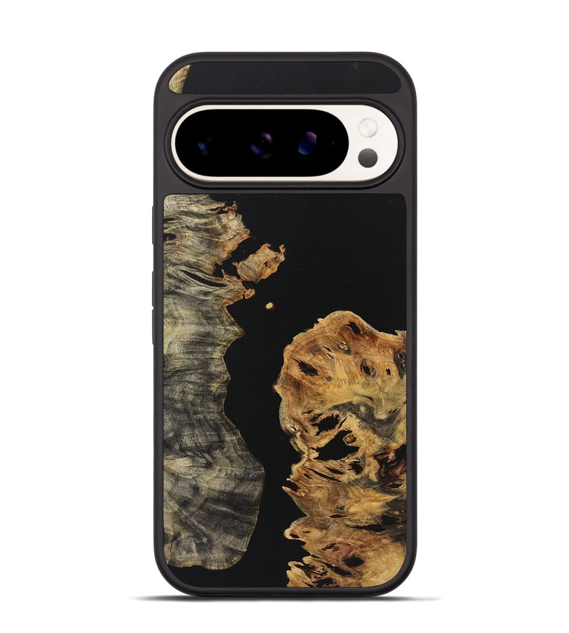 Pixel 9 Wood Phone Case - Ramon (Pure Black, 723333)