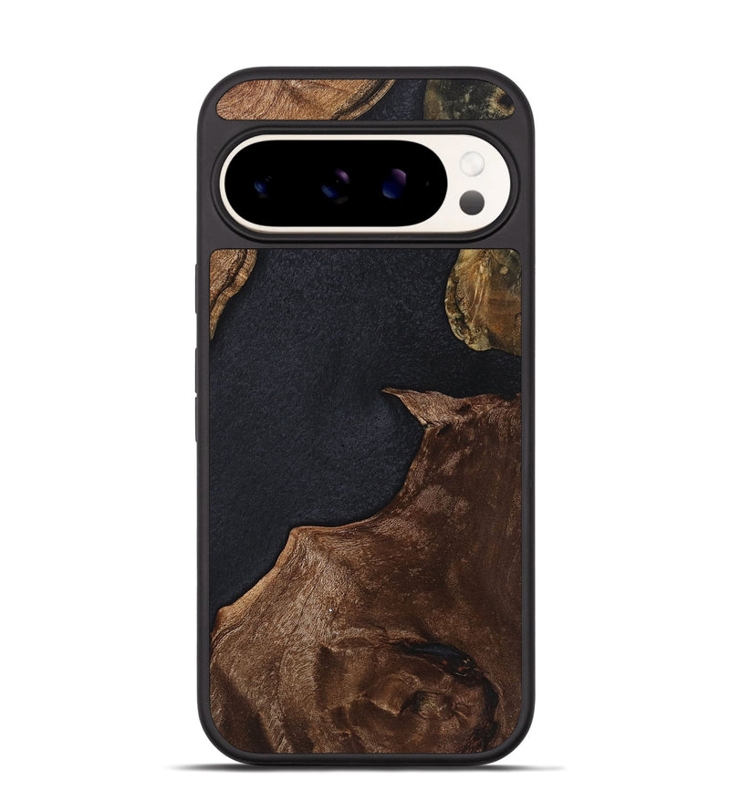 Pixel 9 Wood Phone Case - Alan (Pure Black, 723336)