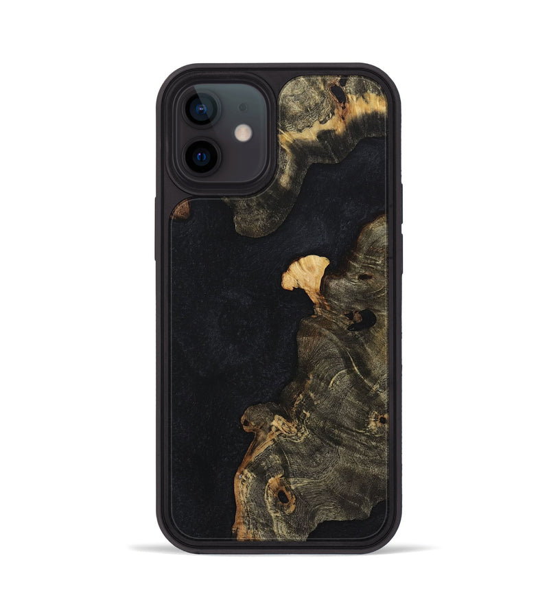 iPhone 12 Wood Phone Case - Orlando (Pure Black, 723337)