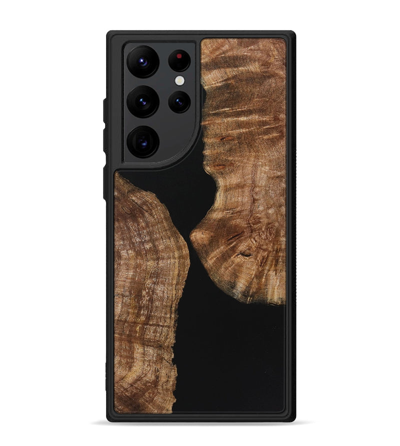 Galaxy S22 Ultra Wood Phone Case - Sam (Pure Black, 723342)