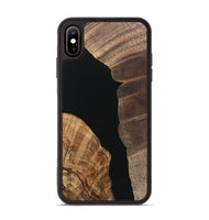 iPhone Xs Max Wood Phone Case - Antoinette (Pure Black, 723343)