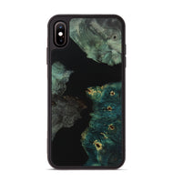 iPhone Xs Max Wood Phone Case - Doris (Pure Black, 723344)