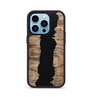 iPhone 14 Pro Wood Phone Case - Carson (Pure Black, 723345)