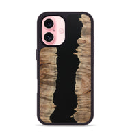 iPhone 16 Wood Phone Case - Carson (Pure Black, 723345)