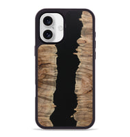 iPhone 16 Plus Wood Phone Case - Carson (Pure Black, 723345)