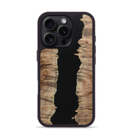 iPhone 16 Pro Wood Phone Case - Carson (Pure Black, 723345)