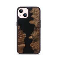 iPhone 14 Wood Phone Case - Ashanti (Pure Black, 723346)