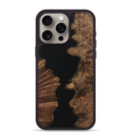 iPhone 15 Pro Max Wood Phone Case - Ashanti (Pure Black, 723346)