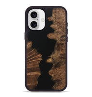 iPhone 16 Plus Wood Phone Case - Ashanti (Pure Black, 723346)