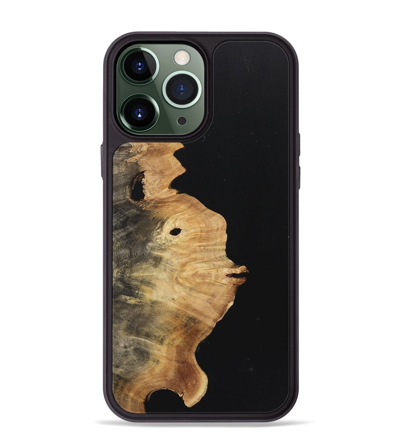 iPhone 13 Pro Max Wood Phone Case - Sonja (Pure Black, 723347)