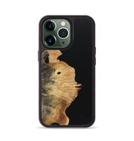 iPhone 13 Pro Wood Phone Case - Sonja (Pure Black, 723347)