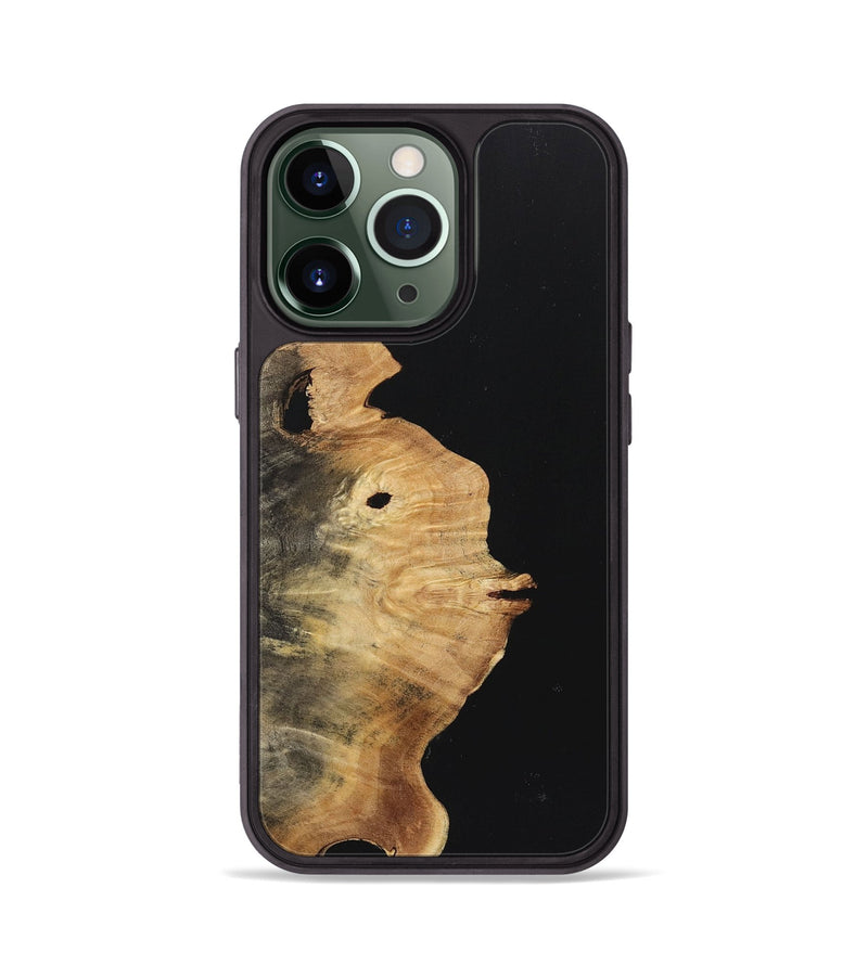 iPhone 13 Pro Wood Phone Case - Sonja (Pure Black, 723347)