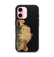 iPhone 16 Wood Phone Case - Sonja (Pure Black, 723347)