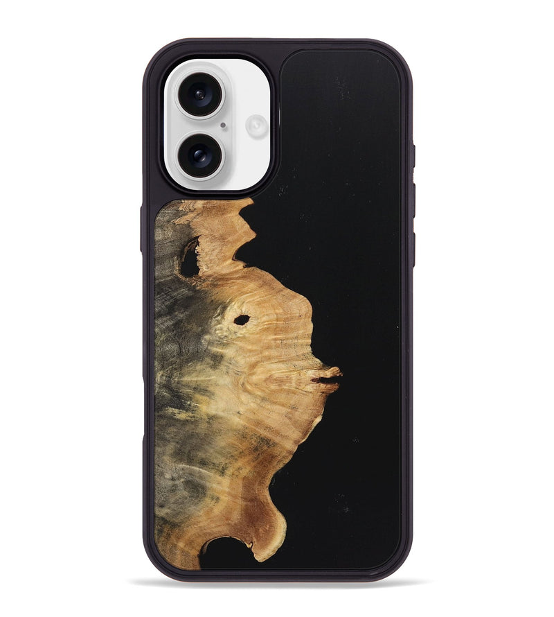 iPhone 16 Plus Wood Phone Case - Sonja (Pure Black, 723347)