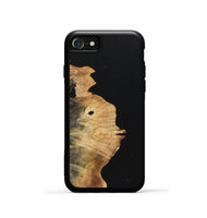 iPhone SE Wood Phone Case - Sonja (Pure Black, 723347)