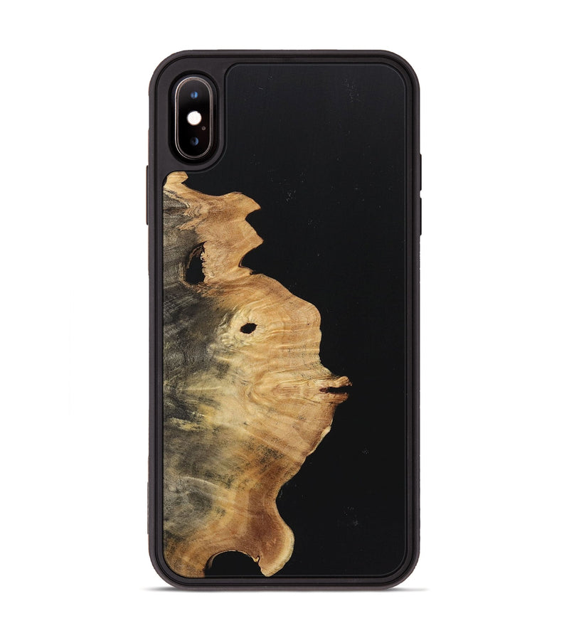 iPhone Xs Max Wood Phone Case - Sonja (Pure Black, 723347)