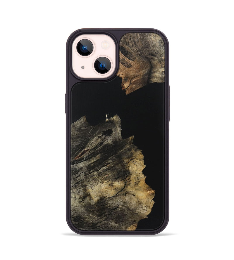 iPhone 14 Wood Phone Case - Emilee (Pure Black, 723348)