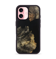 iPhone 16 Wood Phone Case - Emilee (Pure Black, 723348)