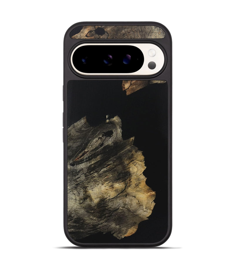 Pixel 9 Wood Phone Case - Emilee (Pure Black, 723348)