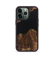 iPhone 13 Pro Wood Phone Case - Gertrude (Pure Black, 723349)