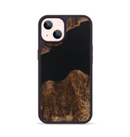 iPhone 14 Wood Phone Case - Gertrude (Pure Black, 723349)