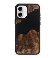 iPhone 16 Plus Wood Phone Case - Gertrude (Pure Black, 723349)