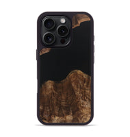 iPhone 16 Pro Wood Phone Case - Gertrude (Pure Black, 723349)