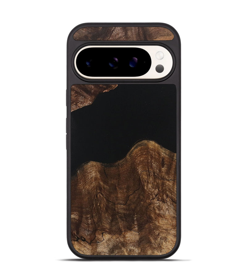 Pixel 9 Wood Phone Case - Gertrude (Pure Black, 723349)