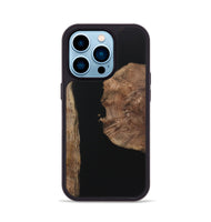 iPhone 14 Pro Wood Phone Case - Gael (Pure Black, 723350)