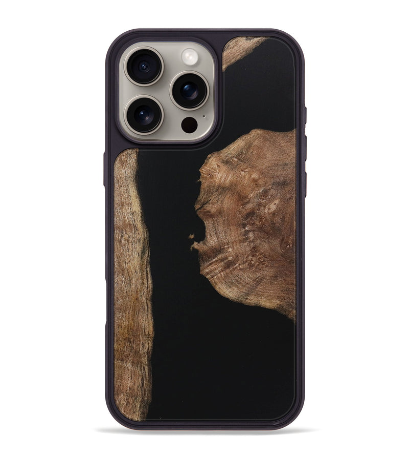 iPhone 16 Pro Max Wood Phone Case - Gael (Pure Black, 723350)