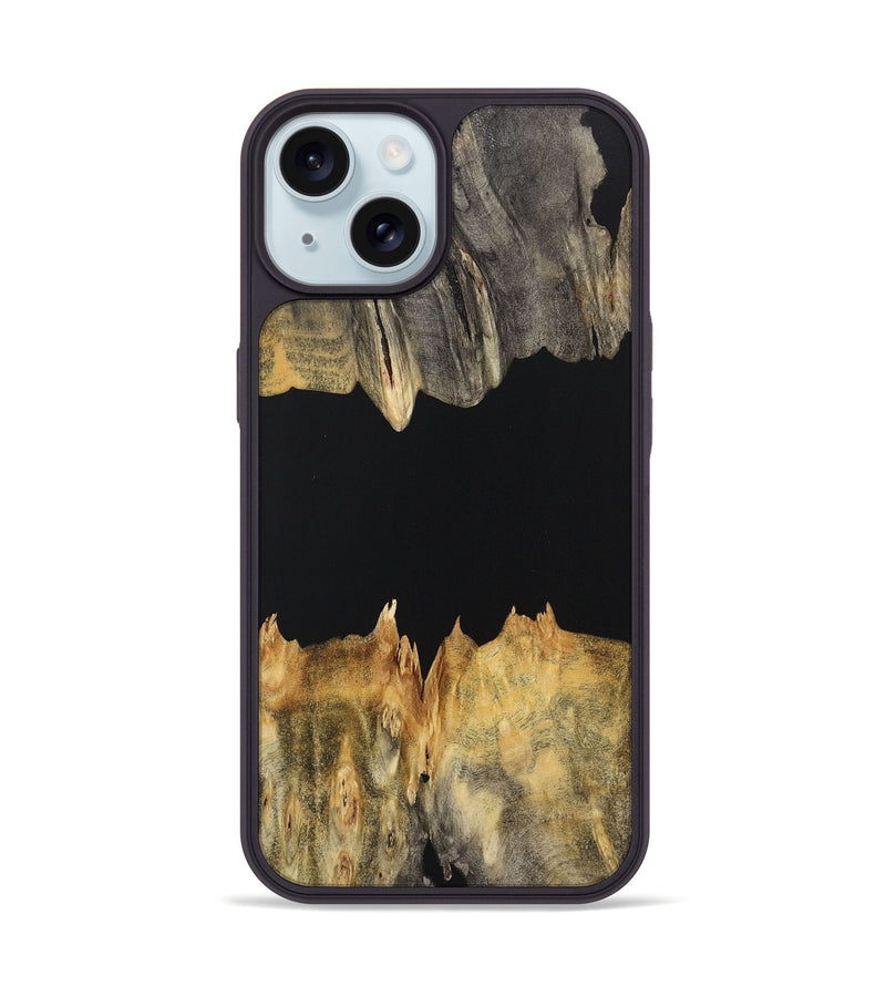 iPhone 15 Wood Phone Case - Barry (Pure Black, 723352)