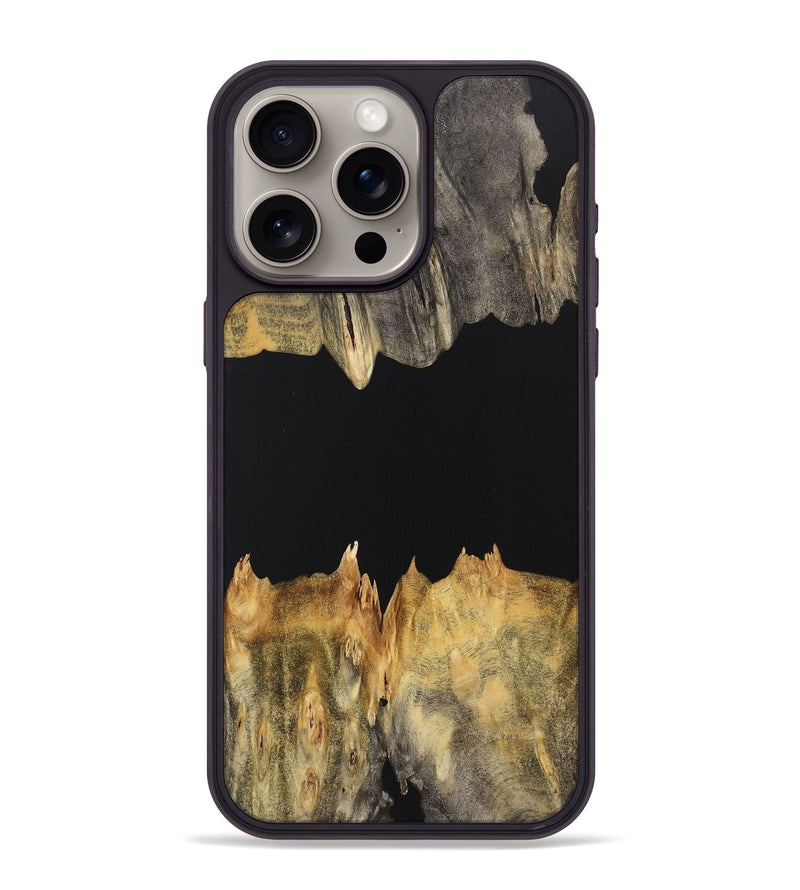 iPhone 15 Pro Max Wood Phone Case - Barry (Pure Black, 723352)