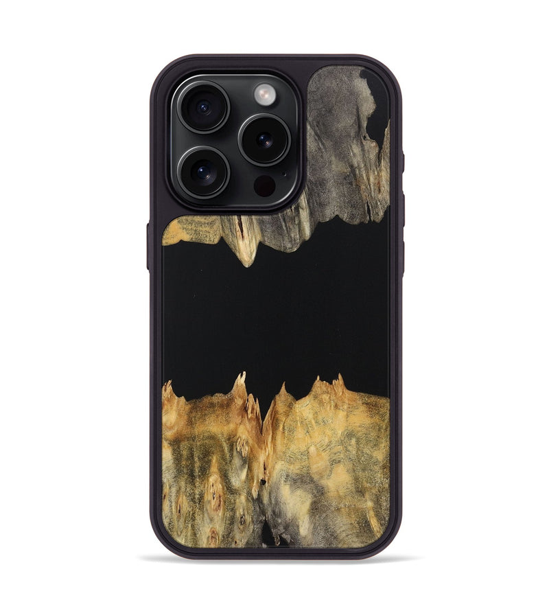 iPhone 15 Pro Wood Phone Case - Barry (Pure Black, 723352)