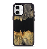 iPhone 16 Plus Wood Phone Case - Barry (Pure Black, 723352)