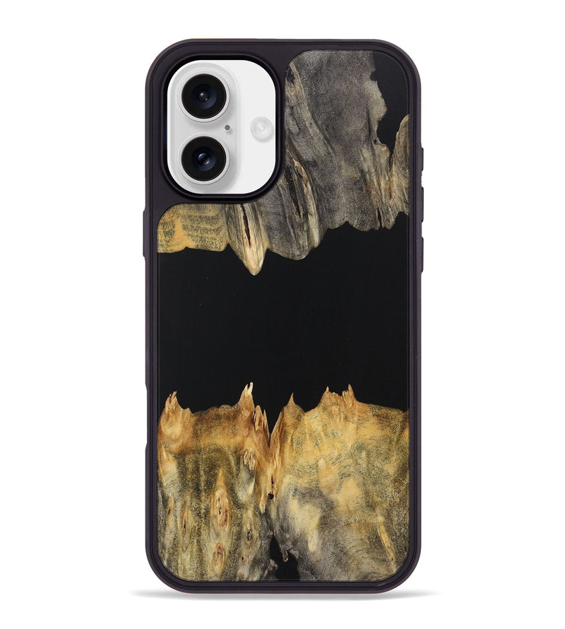 iPhone 16 Plus Wood Phone Case - Barry (Pure Black, 723352)