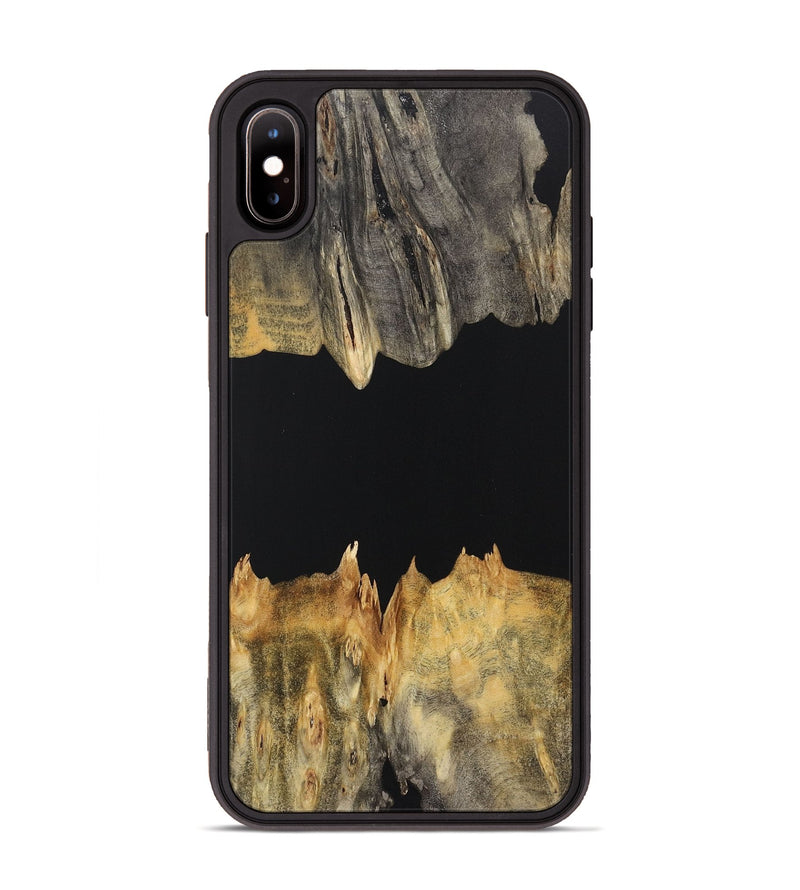 iPhone Xs Max Wood Phone Case - Barry (Pure Black, 723352)